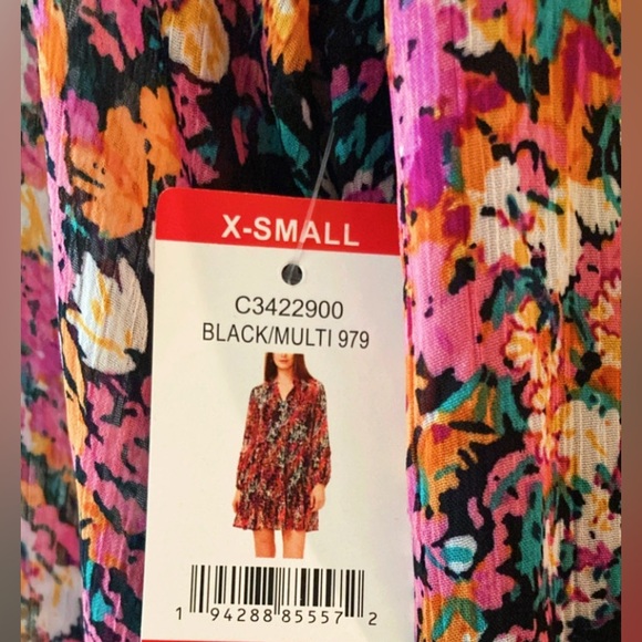 Vince Camuto Floral Babydoll Dress Size XS - Picture 11 of 15